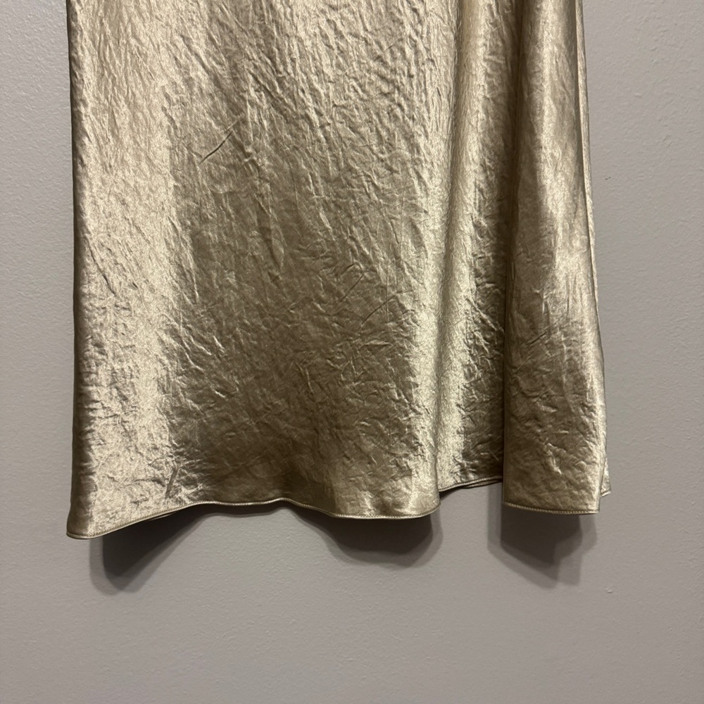 VINCE Satin Midi Slip Dress in Sepia NWT - Picture 7 of 14